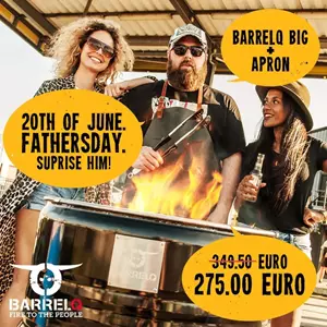 BarrelQ COMBI DEAL :  Big Original & Leather apron