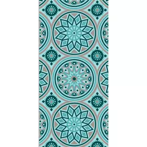 BlommiesLifeStyle Buitenkleed M 180x60cm turquoise-Bruin