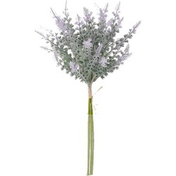Buitengewoon de boet Bosje kunstbloemen lavendel 38 cm, paars - 