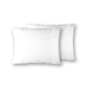 Presence Kussenslopen Egyptisch Katoen Uni: - Wit -  - 60 x 70 cm - Percale Katoen Egyptisch Katoen - 