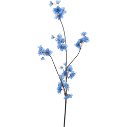 Nova nature Prunus Malaga spray blue 84 cm kunstbloem - 