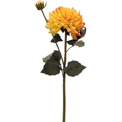 Buitengewoon de boet Kunstbloem dahlia 61 cm, geel - 
