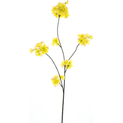 Nova nature Prunus Malaga spray yellow/pink 84 cm kunstbloem - 