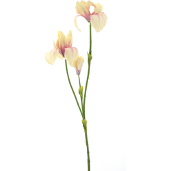 Nova nature Iris spray Fletcher yellow 103 cm kunstbloem - 