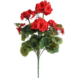 Buitengewoon de boet Kunstbloem geranium 45 cm, rood - 