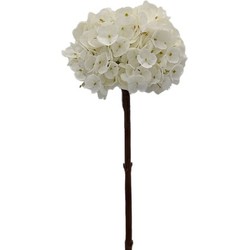 Buitengewoon de boet Kunstbloem hortensia 66 cm, creme - 