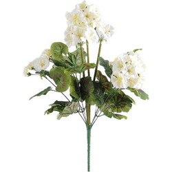 Buitengewoon de boet Kunstbloem geranium 45 cm, wit - 