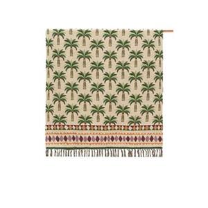 Sissy-Boy Multicolour jacquard geweven sprei met palmboom print