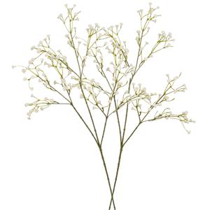 Merkloos Kunstbloemen Gipskruid/Gypsophila takken - 5x stuks - gebroken wit - 60 cm - Kunstplanten steelbloem -