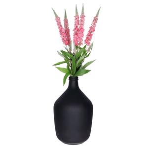 Bellatio Design Kunstbloem Ridderspoor/delphinium - 5x - 76 cm - lichtroze - kunst zijdebloemen -
