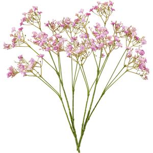 Emerald Kunstbloem Gipskruid - 3x - 68 cm - fuchsia roze - losse tak - kunst zijdebloem - Gypsophila -