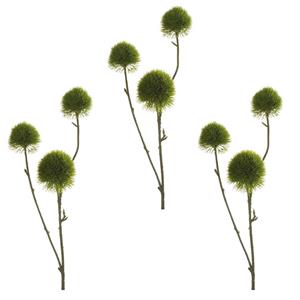 Bellatio flowers & plants 4x stuks kunstbloemen anjer takken cm groen -