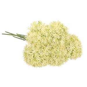 Emerald Allium/Sierui kunstbloem - 5x - losse steel - creme/groen - 62 cm - Natuurlijke uitstraling -