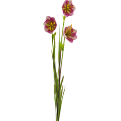 Nova nature Cora bell spray pink/green 79 cm kunstbloem - 