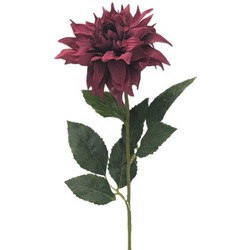 Buitengewoon de boet Kunstbloem dahlia boroodeaux, 58 cm - 
