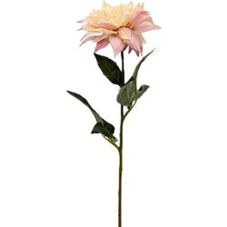 Buitengewoon de boet Kunstbloem dahlia oud roze, 58 cm - 
