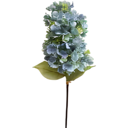 Buitengewoon de boet Kunst hortensia pluim blauw groen 85 cm - 
