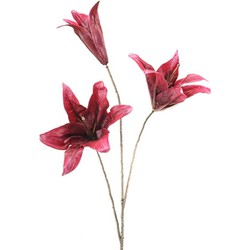 Hortus Kunstbloem lily fuchsia, 80 cm - 