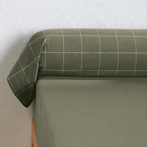 LA REDOUTE INTERIEURS Bolstersloop in flanel, Charlie Kaki
