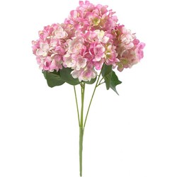Buitengewoon de boet Kunstbloem hortensia 47 cm, roze - 