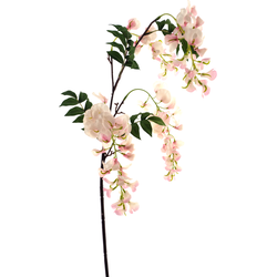 Nova nature Sweet pea spray Mick pink 92 cm kunstbloem - 