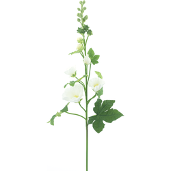 Nova nature Alcea spray cream 102 cm kunstbloem - 