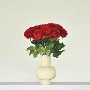 GroenRijk Zijden Boeket - 15 Rode Rozen