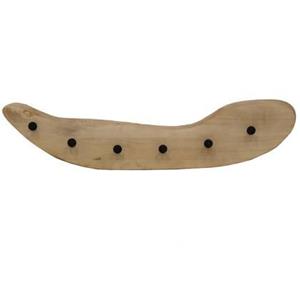 Giga Meubel  Kapstok Naturel Mangohout - 6 Haken - 100cm - Mirthe