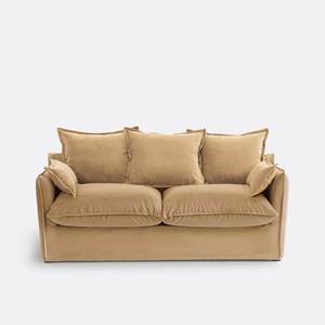 LA REDOUTE INTERIEURS Slaapbank Odna, fluweel, dikte 14 cm