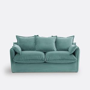 LA REDOUTE INTERIEURS Slaapbank Odna, fluweel, dikte 14 cm