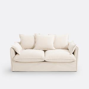 LA REDOUTE INTERIEURS Slaapbank Odna, fluweel, dikte 14 cm