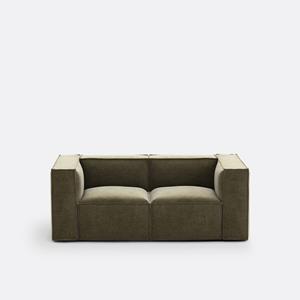 LA REDOUTE INTERIEURS Moduleerbare zetel, 2-zit, vintage ribfluweel, Seven