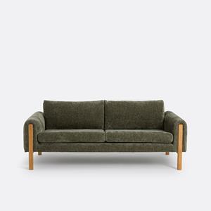 LA REDOUTE INTERIEURS Bank, getextureerd fluweel, 3-zit, Vino