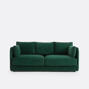 LA REDOUTE INTERIEURS Bank in fluweel, 3-zit, Carmel