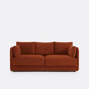 LA REDOUTE INTERIEURS Bank in fluweel, 3-zit, Carmel