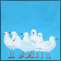 Fine Asianliving Olieverf Schilderij 100%