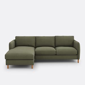 LA REDOUTE INTERIEURS Hoekzetel, links, mêlee polyester, Loméo