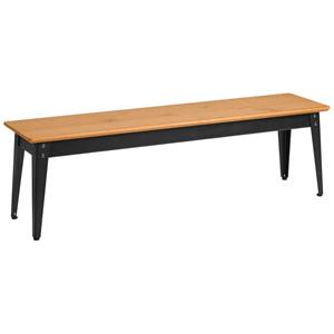 Vega Sitzbank Acerios; 35x160x46 cm (BxDxH); zitting wilde eik, frame zwart