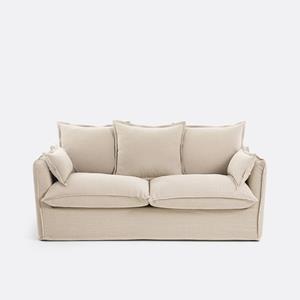 LA REDOUTE INTERIEURS Slaapbank Odna, dik linnen, dikte 14 cm