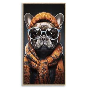Mauro Ferretti Bad bully Geschilderd op gelakt canvas met frame
