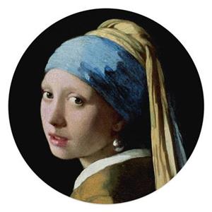 Reinders  Jan Vermeer Girl with a Pearl - Glasschilderij Ø 50cm