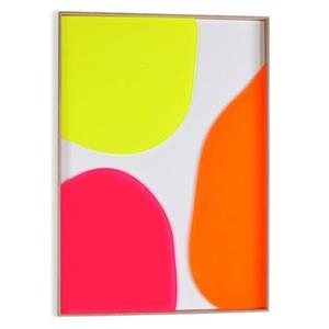 Reinders  Neon Connected - Relief Art Schilderij 70x50cm Hout