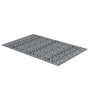 Outsunny wendeteppich voor buiten, waterbestendig, duurzaam, eenvoudig te reinigen, 182 x 274 cm, zwart/grijs | Aosom.nl