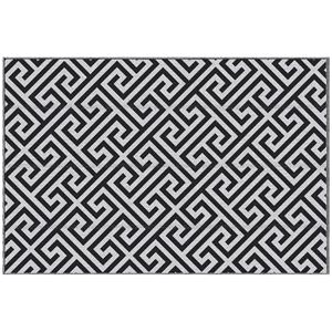 Outsunny buitentapijt, waterafstotend, UV-bestendig, gemakkelijk schoon te maken, 152 x 243 cm, perfect voor terras, grijs | Aosom.nl