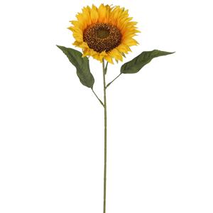 Mica Decorations Zonnebloem Kunstbloem - H70 cm - Geel
