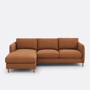 LA REDOUTE INTERIEURS Hoekzetel, links, mêlee polyester, Loméo