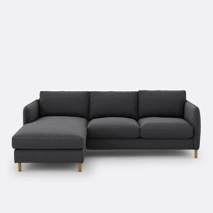 LA REDOUTE INTERIEURS Hoekzetel, links, mêlee polyester, Loméo