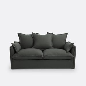 LA REDOUTE INTERIEURS Slaapbank Odna, gekreukt linnen, dikte 14 cm