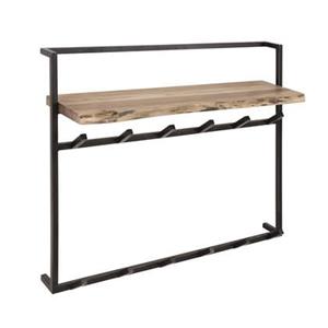 Giga Meubel  Kapstok 12 Haken - Incl. Hoedenplank - Hout & Metaal