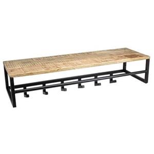 Vtw Living  Kapstok van Mangohout - Wandkapstok - 80x30x27cm